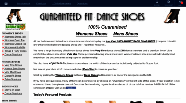 guaranteedfitdanceshoes.com