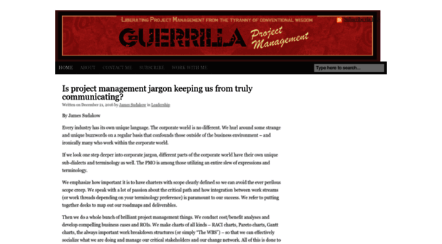 guerrillaprojectmanagement.com