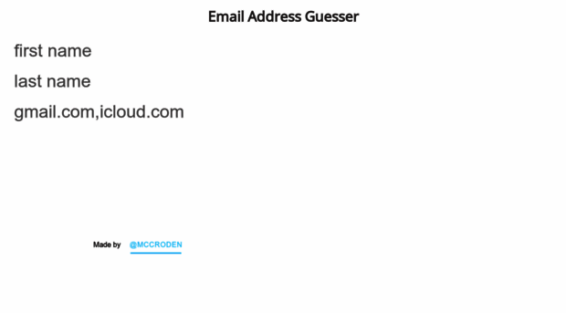 guesser.email