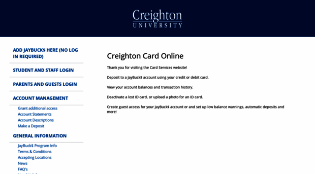 guestjaycard.creighton.edu