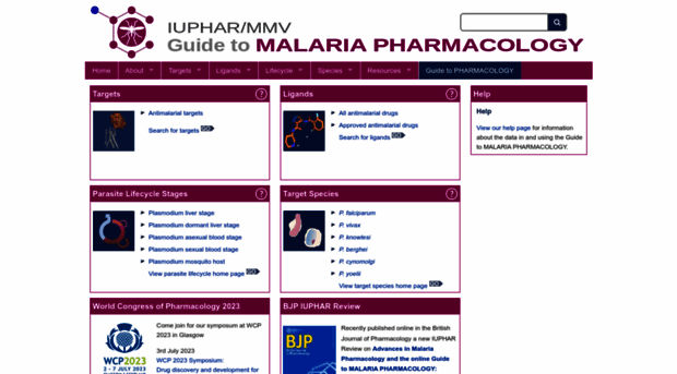 guidetomalariapharmacology.org