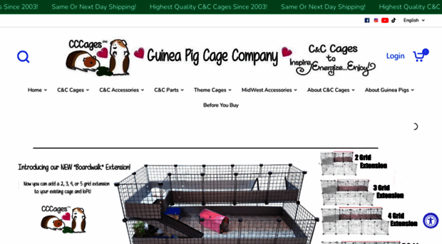 guineapigcagecompany.com