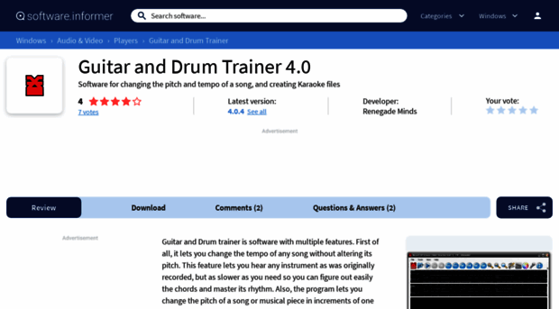guitar-and-drum-trainer.software.informer.com