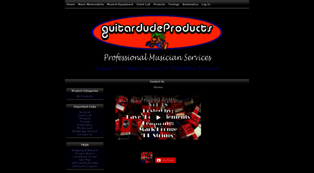 guitardudeproducts.com