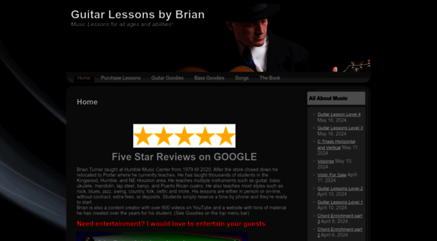 guitarlessonsbybrian.com