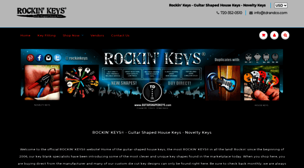 guitarshapedkeys.com