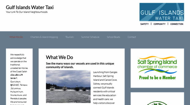 gulfislandswatertaxi.com