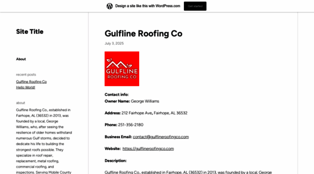 gulflineroofingco.wordpress.com