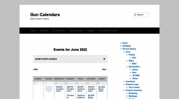 guncalendars.com