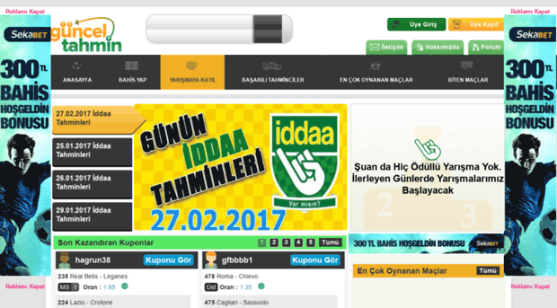 gunceltahmin.com