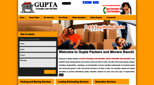 guptapackersmovers.com