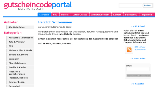 gutscheincodeportal.de