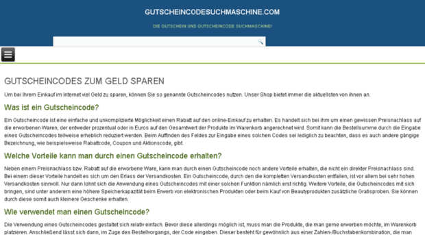 gutscheincodesuchmaschine.com