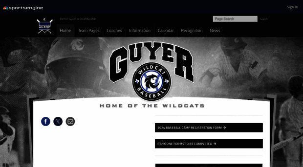 guyerwildcatbaseball.com