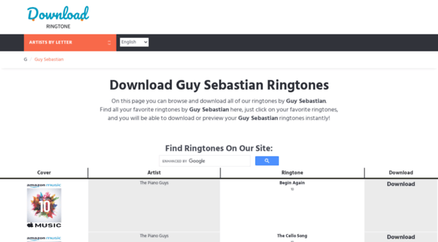 guysebastian.download-ringtone.com