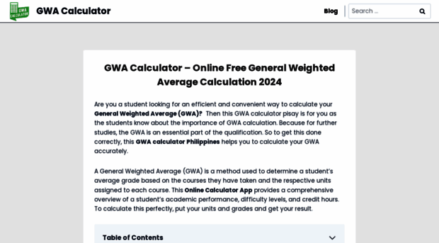 gwacalculator.net