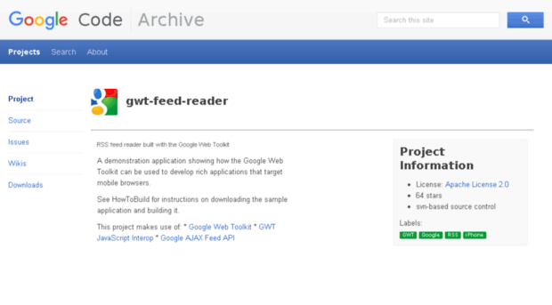 gwt-feed-reader.googlecode.com