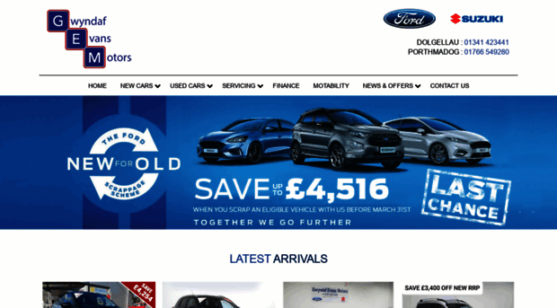 gwyndafevansmotors.co.uk