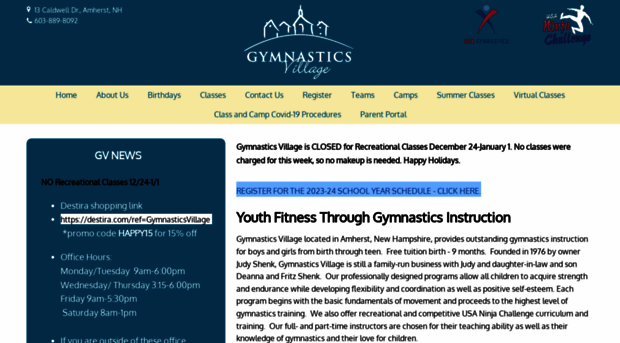 gymnasticsvillage.com