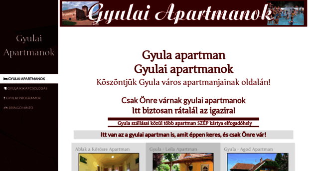 gyulai-apartmanok.hu