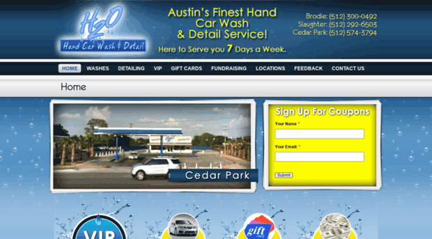 h20handcarwash.com