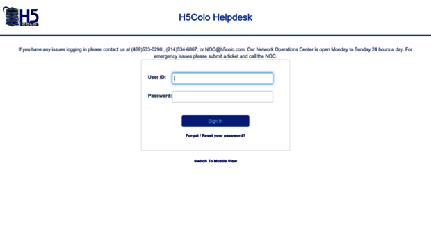 h5colo.issuetrak.com