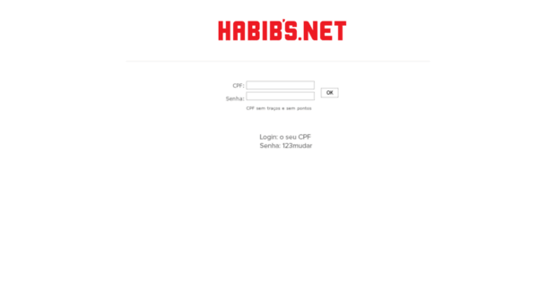 Site Oficial Habib's Delivery