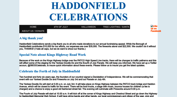 haddonfieldcelebrations.org