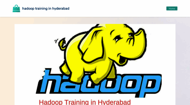 hadooptraininginhyd.zohosites.com