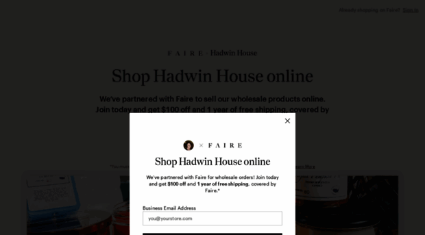 hadwinhouse.faire.com