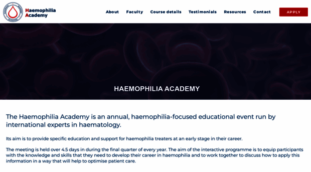 haemophiliaacademy.com