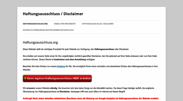 haftungsausschluss.org