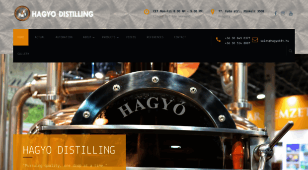 hagyodistilling.com