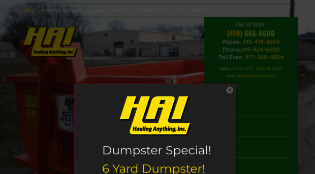 haidumpsters.com