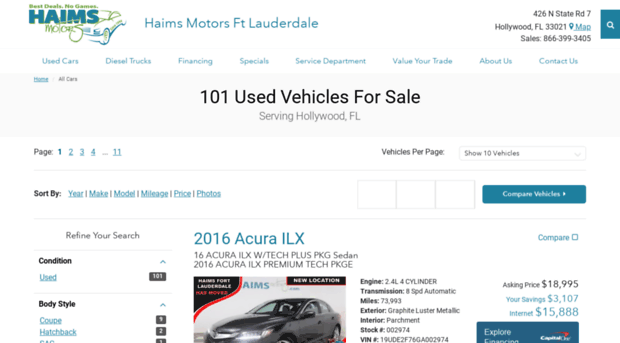 haimsmotorsfortlauderdale.com