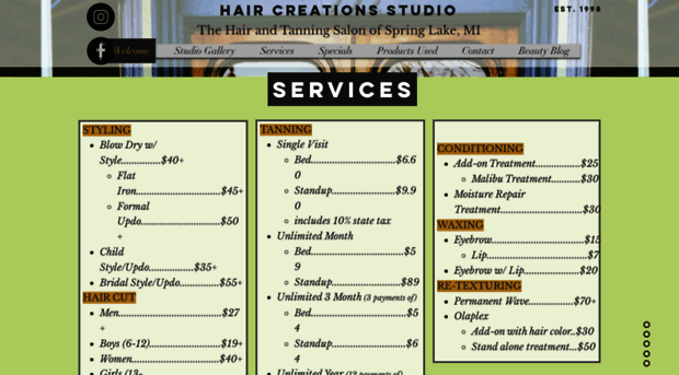 haircreationsstudio222.com