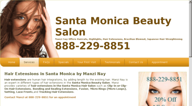 hairextensionsinsantamonica.com