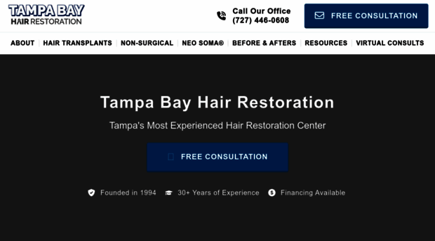 hairrestorationtampabayfl.com