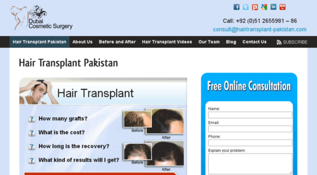 hairtransplant-pakistan.com