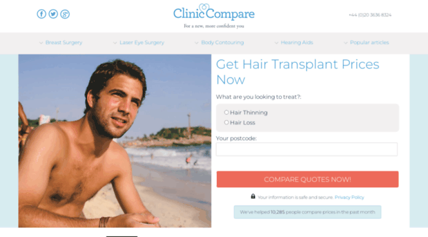 hairtransplant.cliniccompare.co.uk