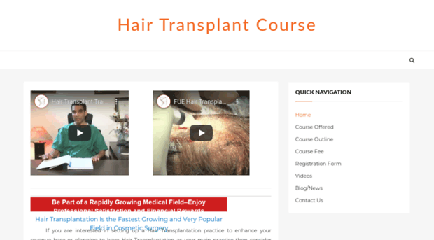 hairtransplantcourse.com