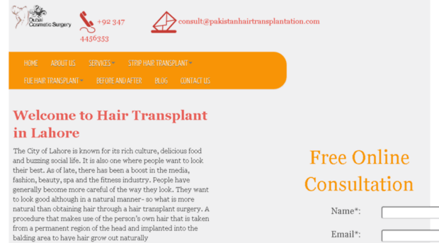 hairtransplantinlahore.com