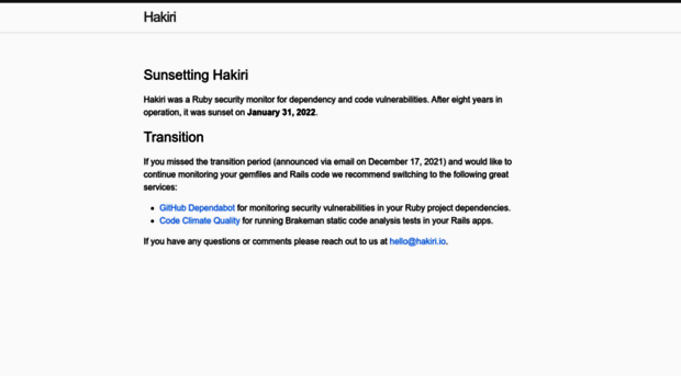 hakiri.io