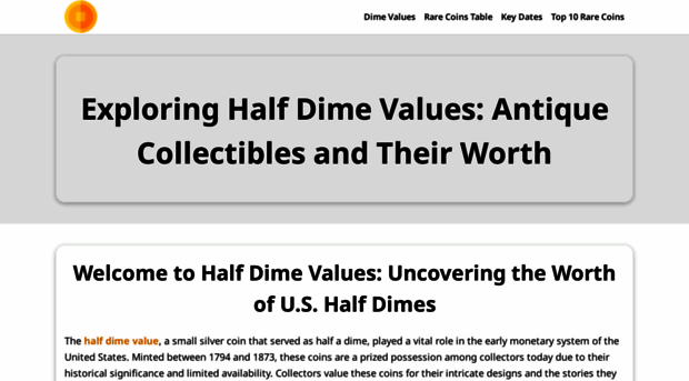 half-dime-values.com