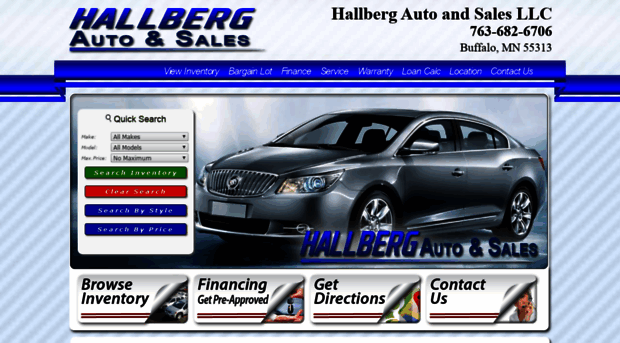 hallbergautosales.com