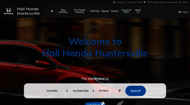 hallhondahuntersville.com