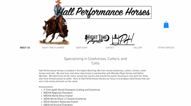 hallperformancehorses.com