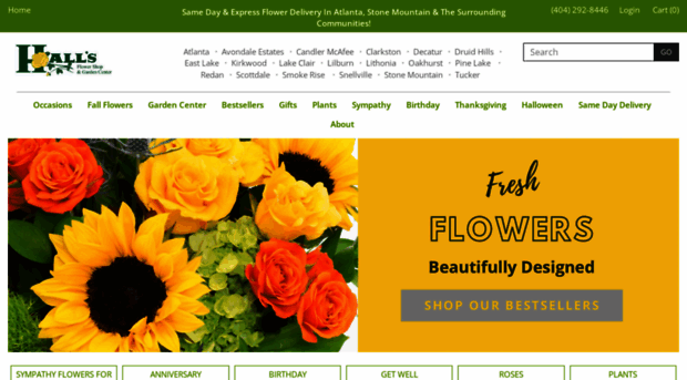 hallsflowershop.com