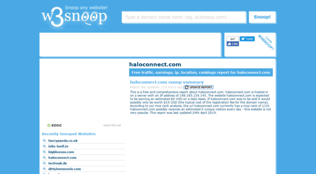 haloconnect.com.w3snoop.com
