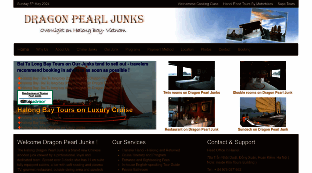 halongdragonpearljunk.com